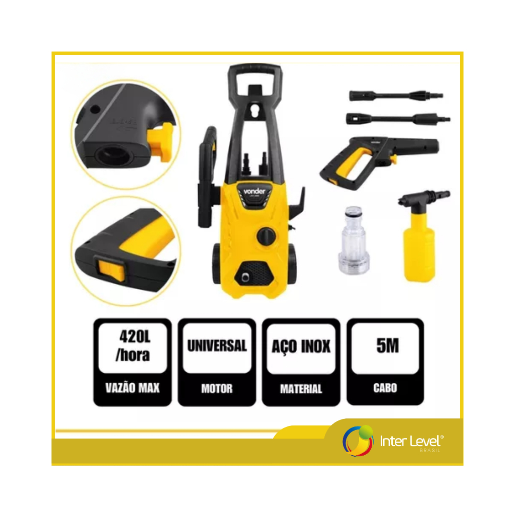 Lavadora De Alta Pressão 1400w Lav 1600 Vonder 127v