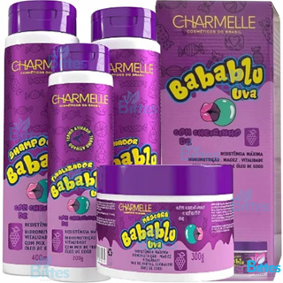 KIT BABABLU UVA CHARMELLE COSMÉTICOS BABALU  HIDRATAÇÃO UVA em Oferta na Shopee