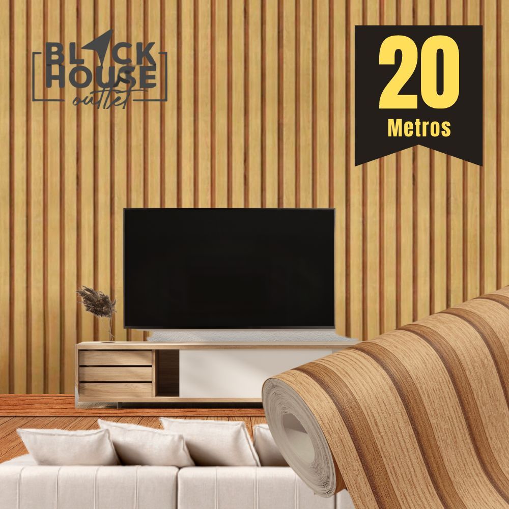 Papel de Parede Ripado Claro Texturizado PREMIUM Rolo 5 Metros Autoadesivo 3D Sala Quarto em Oferta na Shopee