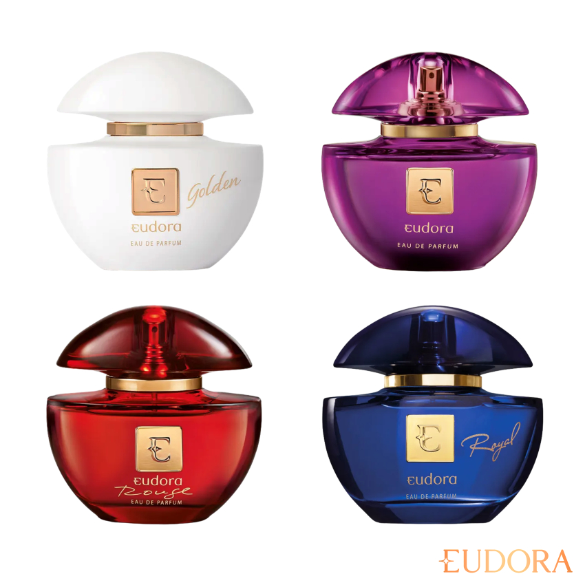 Eudora Eau De Parfum 75ml: Clássico (Roxo), Rouge, Golden, Noir, Rosé e Royal