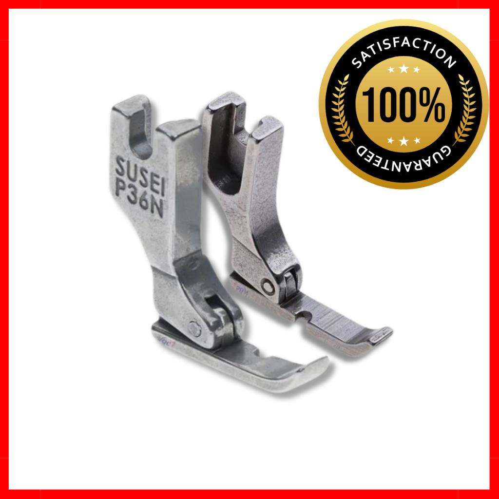 Kit Calcador para Pregar Zíper Direito e Esquerdo Estreito para Reta Industrial