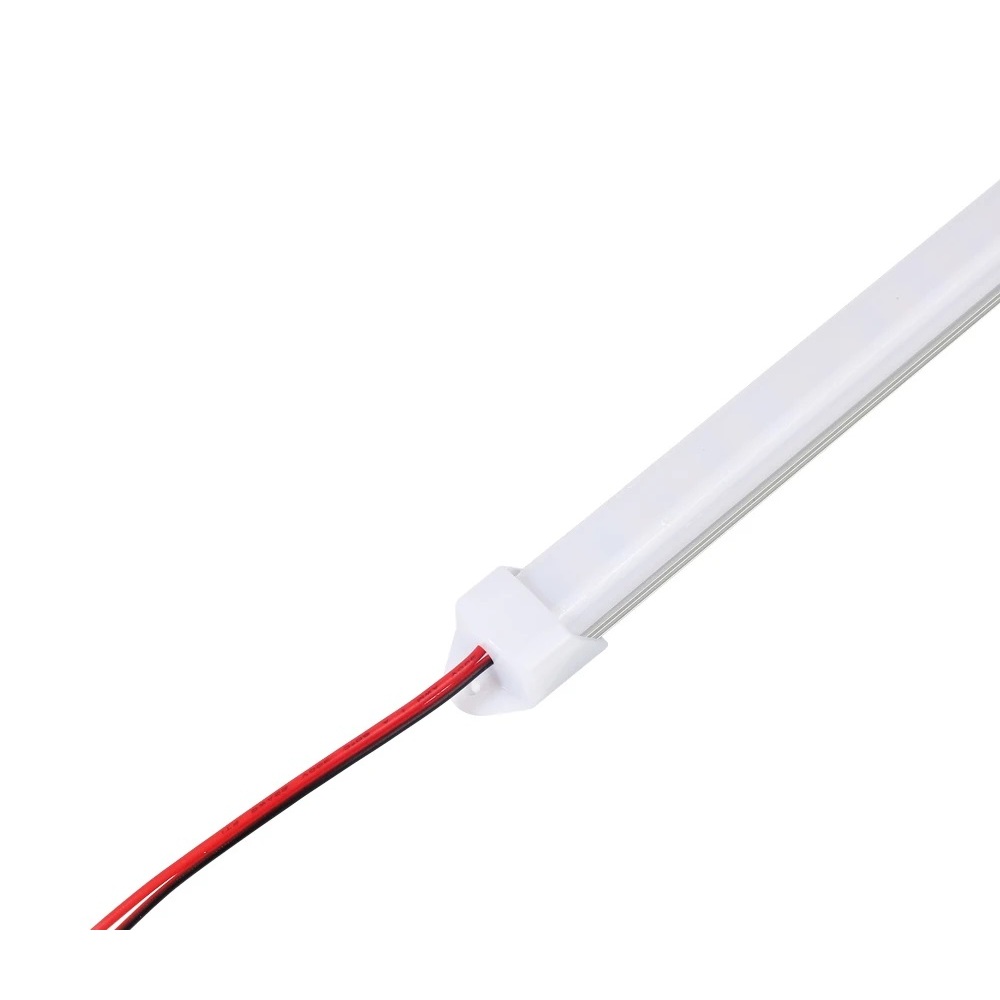 Lâmpada Motorhome Led 12v 12w 50cm Branco Frio Capa Leitosa