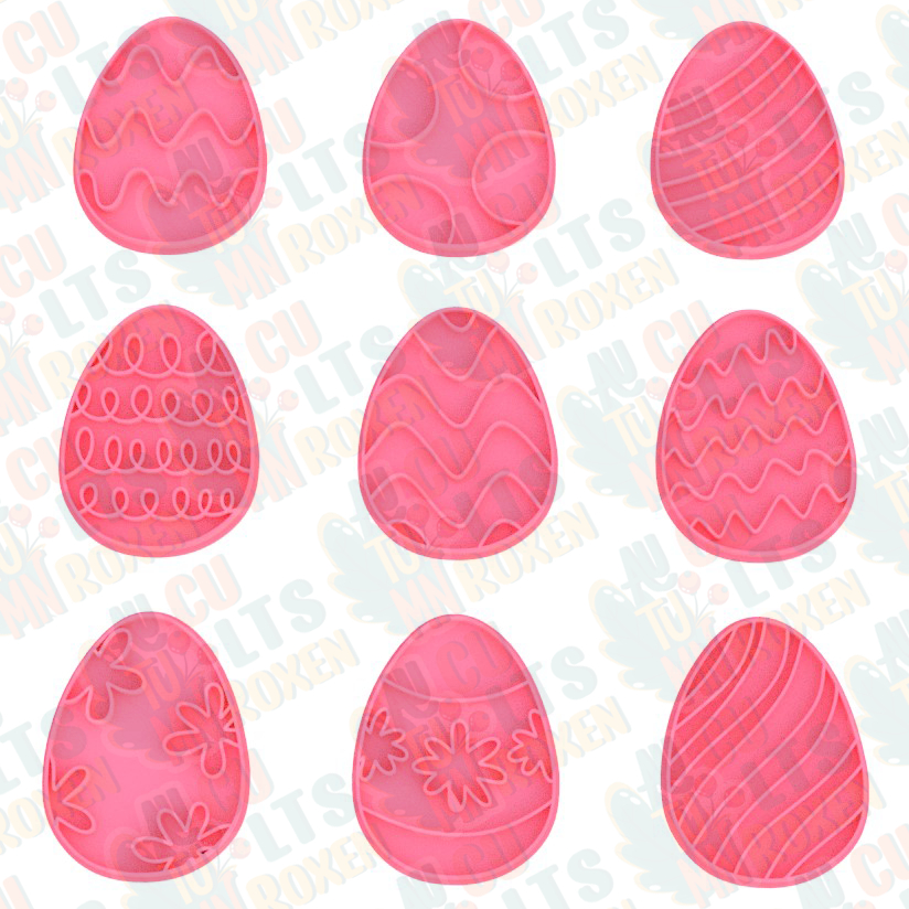 Conjunto Cortadores Biscoito Elemento Fofo de Páscoa