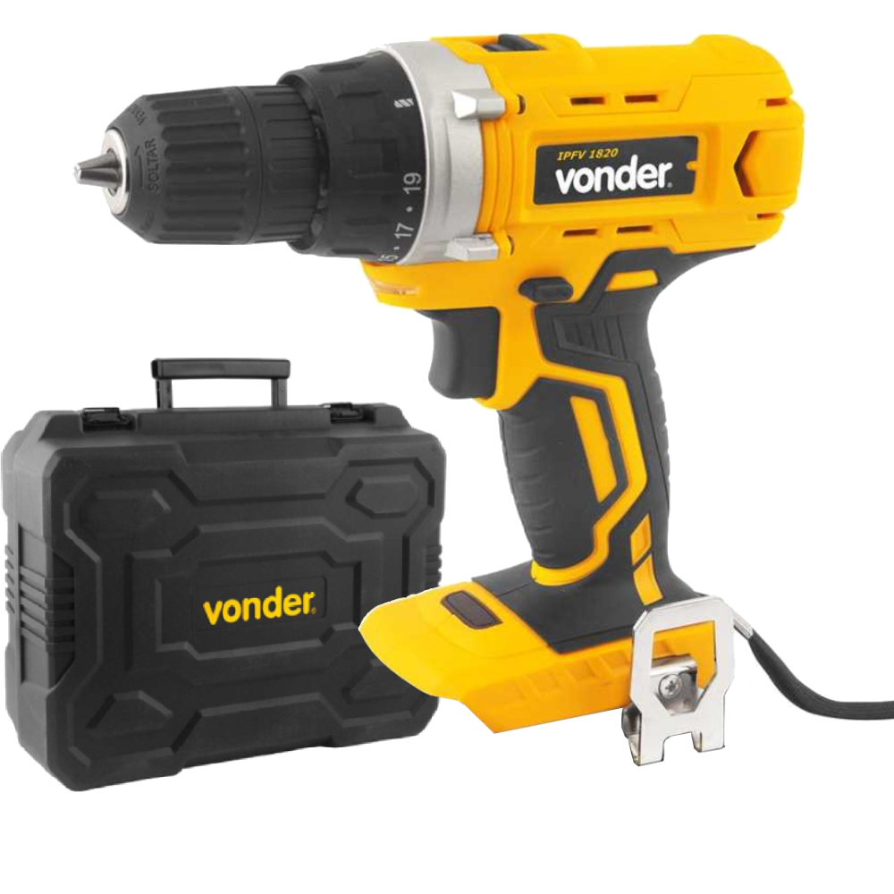Parafusadeira Furadeira 3/8 POL sem Bateria e Carregador VONDER em Oferta na Shopee