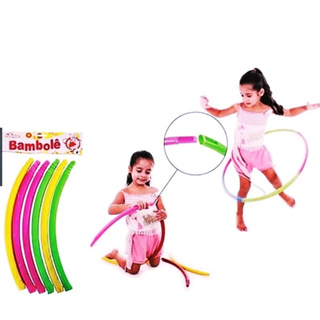 Kit 5 Unidades Bambolê Infantil Desmontável Colorido em Oferta na Shopee
