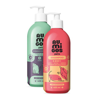 Shampoo 5 em 1 Au.Migos Pets 400ml e Condicionador 400 ml VAL - 07/2025 em Oferta na Shopee