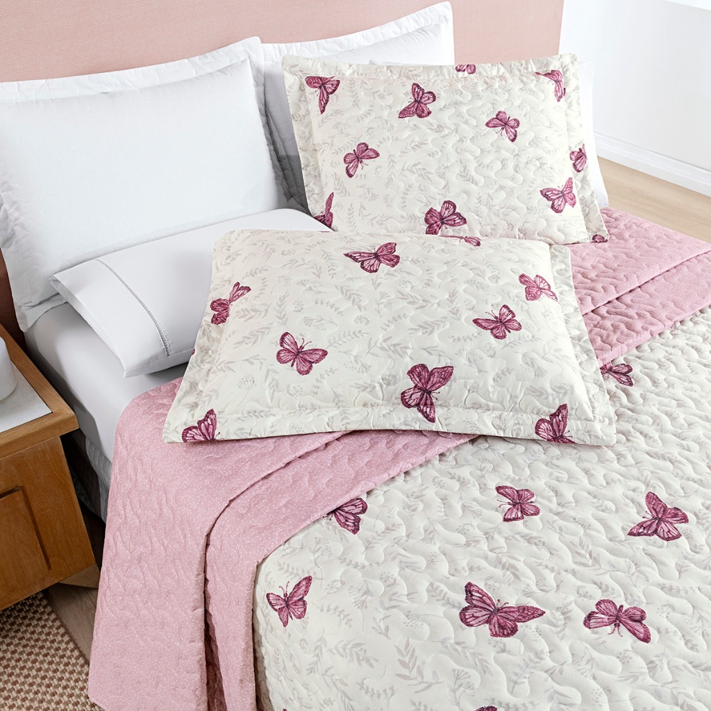 Cobre Leito Solteiro Casal Queen King 200 Fios Dupla Face 2 e 3 Peças Estampado Avere