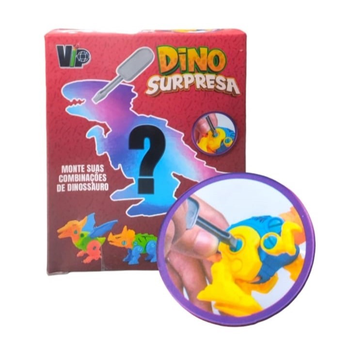 Dinossauro Surpresa VIP descubra sua próxima aventura/ 3 modelos difentes