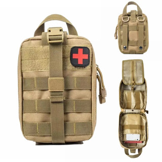 Bolsa Tática Kit Primeiros Socorros Emergência Trilhas Camping Sobrevivência