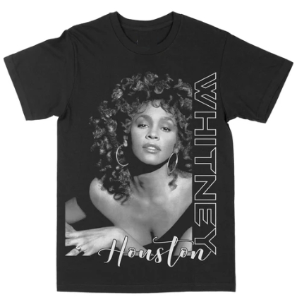 Camiseta Whitney Houston Camisa Blusa Unissex Algodão em Oferta na Shopee