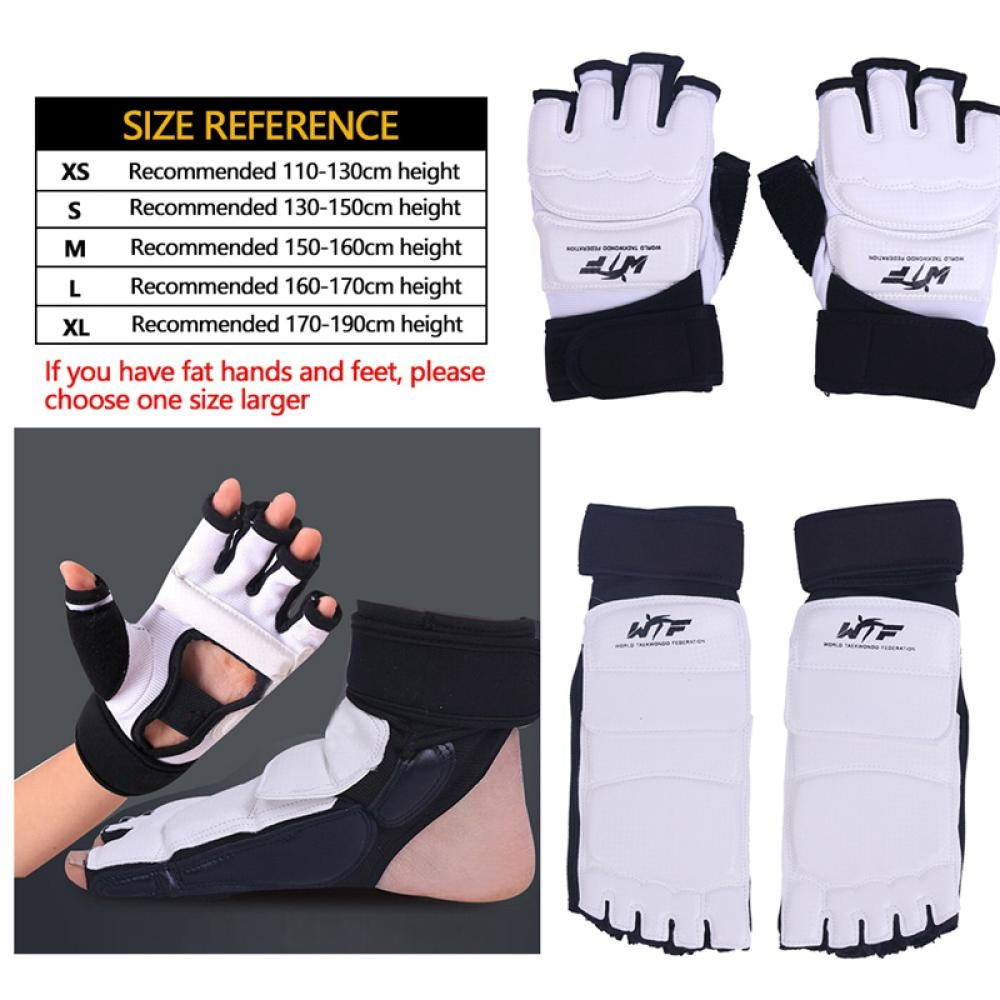 PROTETOR DE PÉ+MÃO DE TAEKWONDO (WTF) em Oferta na Shopee