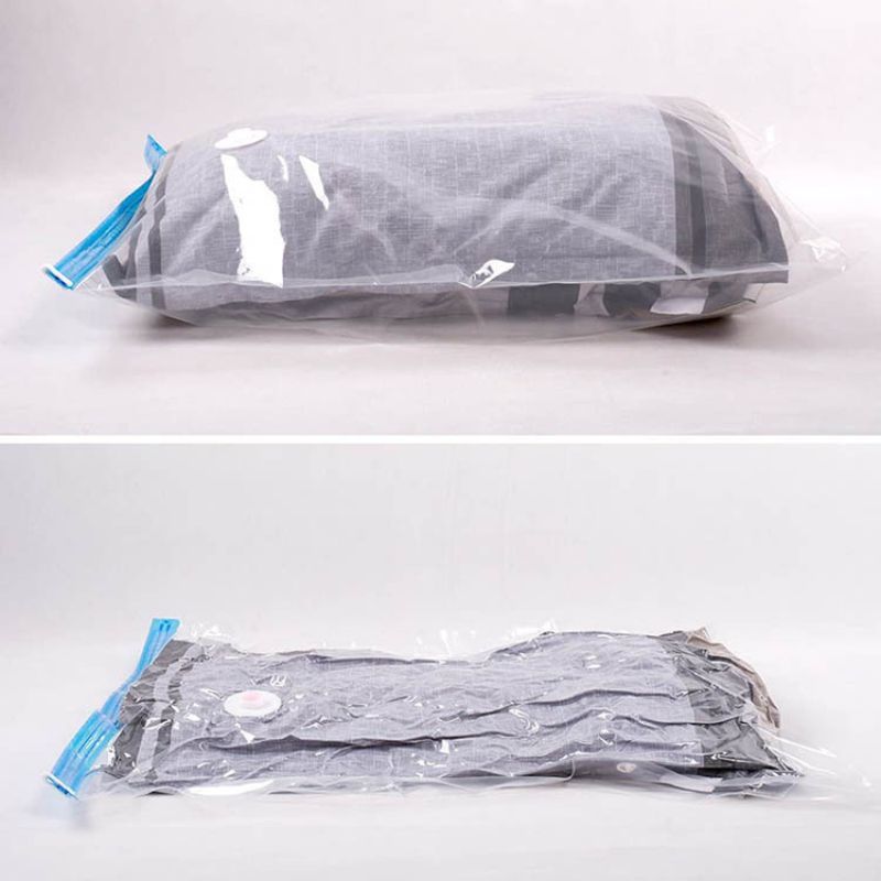 Saco a Vácuo 30x50 cm com Bomba Manual para Mala de Viagem