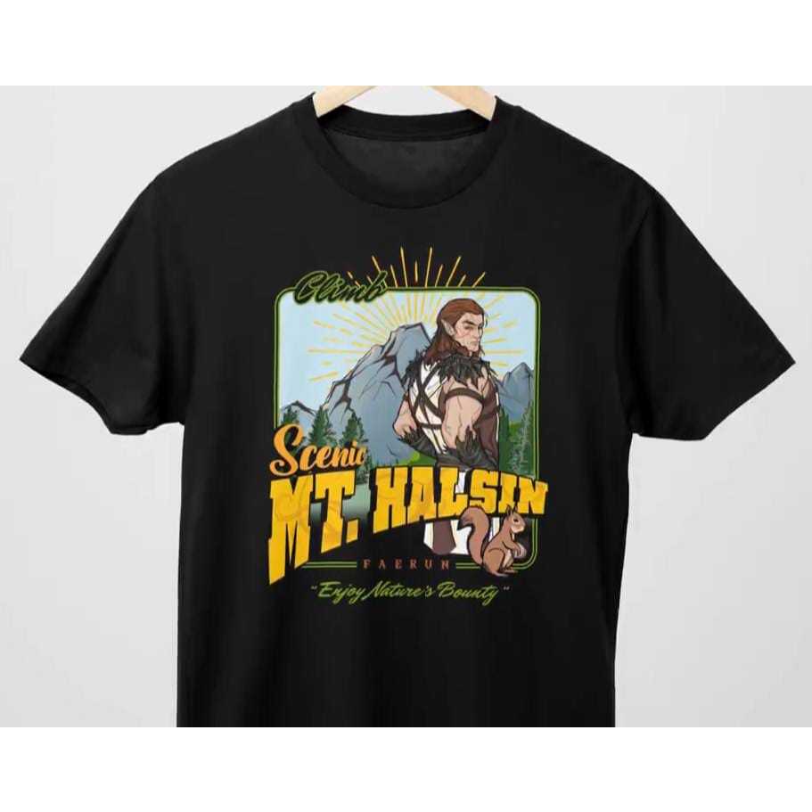 camiseta t-shirt camisa Geek Gift, Climb Mt Halsin, Epic Baldur's Gate 3, Perfect Gamer Tee, Father's Day Gift