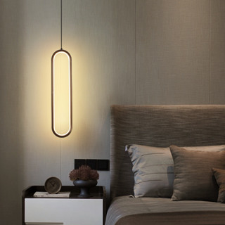 Lâmpada Minimalista Pingente Nórdica Pendurada Luminária De Teto Do Candelabro De Cabeceira em Oferta na Shopee