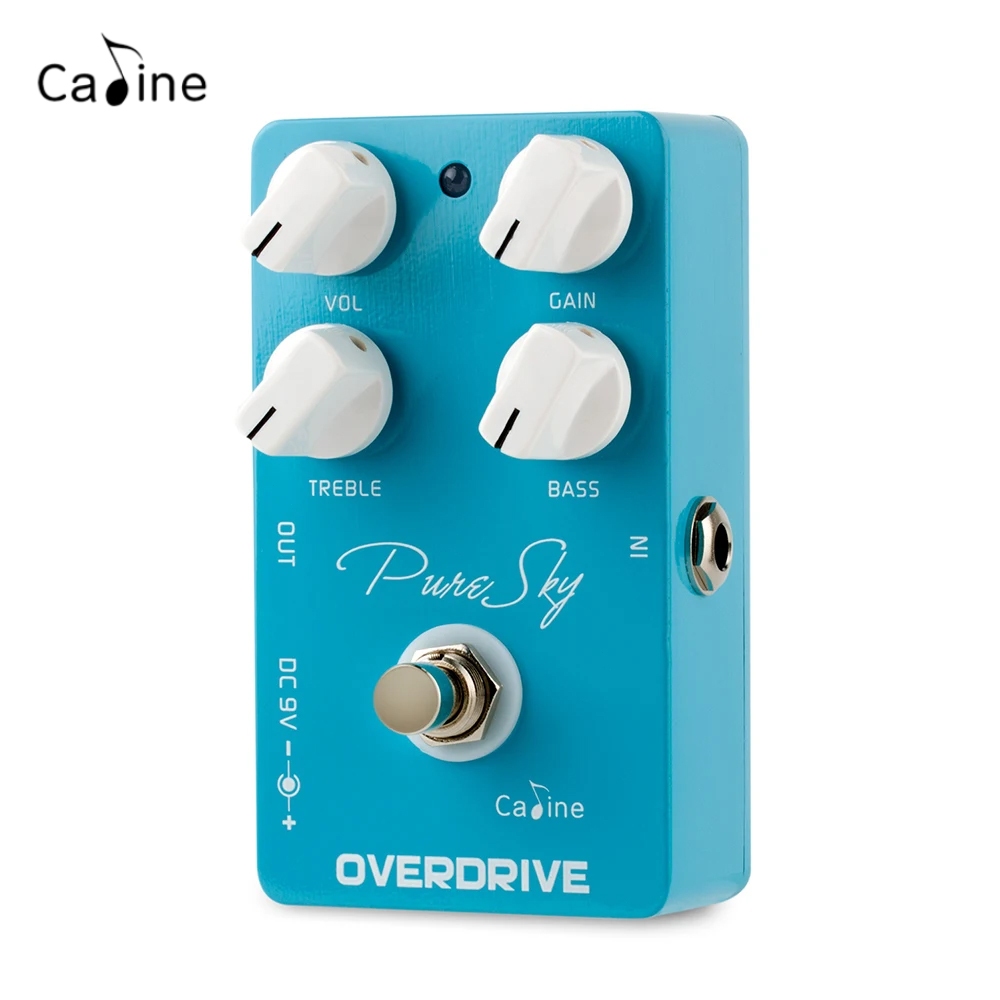 Pedal de guitarra Caline Pure Sky OD Pedal de efeito de guitarra Pure And Clean Overdrive True Bypass Acessórios