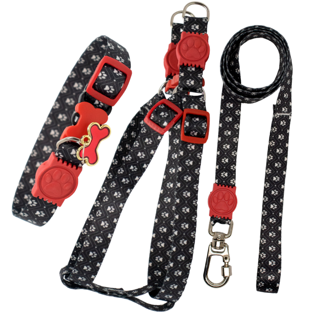 Guia Anti Puxão coleira e peitoral luxo cachorro em Oferta na Shopee