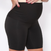Bermuda Gestante Maternidade Cos Alto Suporte para Barriga Com forro BLACKOUT PP ao Plus Size em Oferta na Shopee