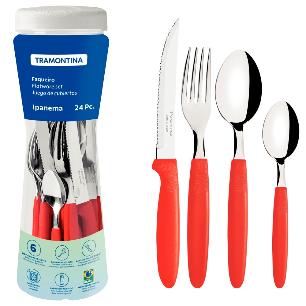 Faqueiro 24 Peças Ipanema Tramontina - 23399/091 em Oferta na Shopee