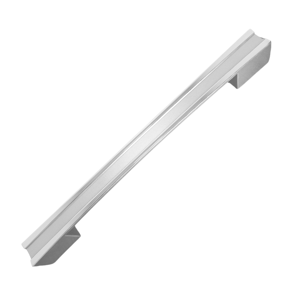 Puxador Móveis Gaveta Armário Monzai Fosco C/Cromado 160/192mm em Oferta na Shopee