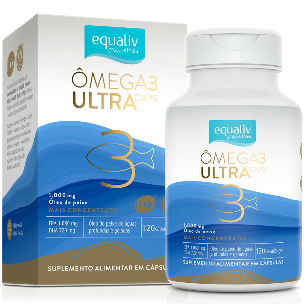 Equaliv Ômega 3 Ultra Caps - Frasco 120cps ou 60cps