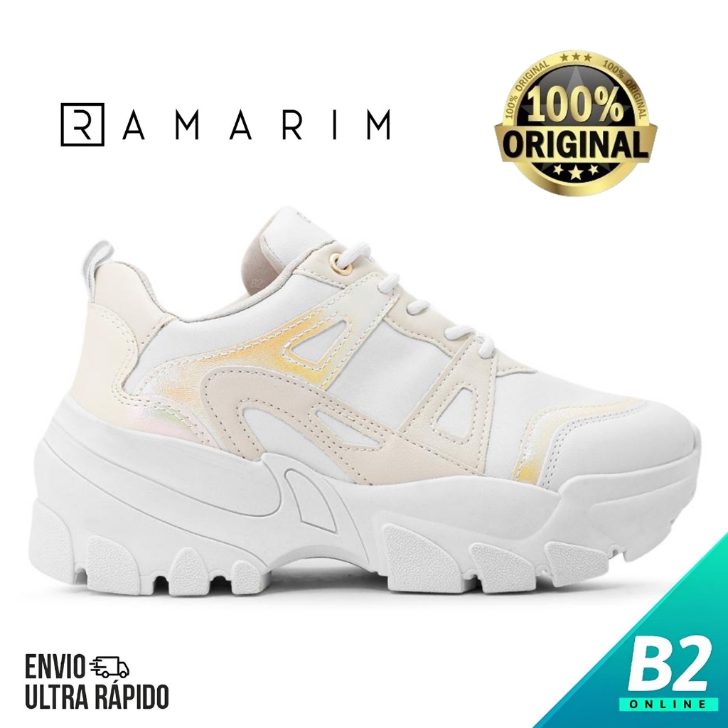 Tênis Ramarim Chunky Casual Feminino 100% Original Com Nota Fiscal e Garantia em Oferta na Shopee