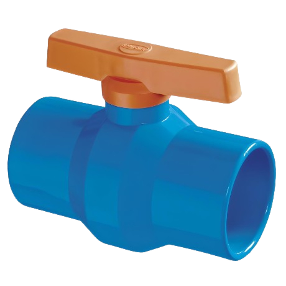 5 Unidades Registro De Esfera Solda Pvc Azul 32mm Durín em Oferta na Shopee