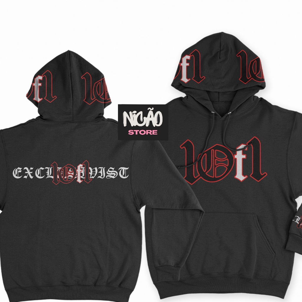 Blusa Moletom Com Capuz Personalizado 1OF1 Exclusivist Streetwear Alta Qualidade Envio Imediato em Oferta na Shopee