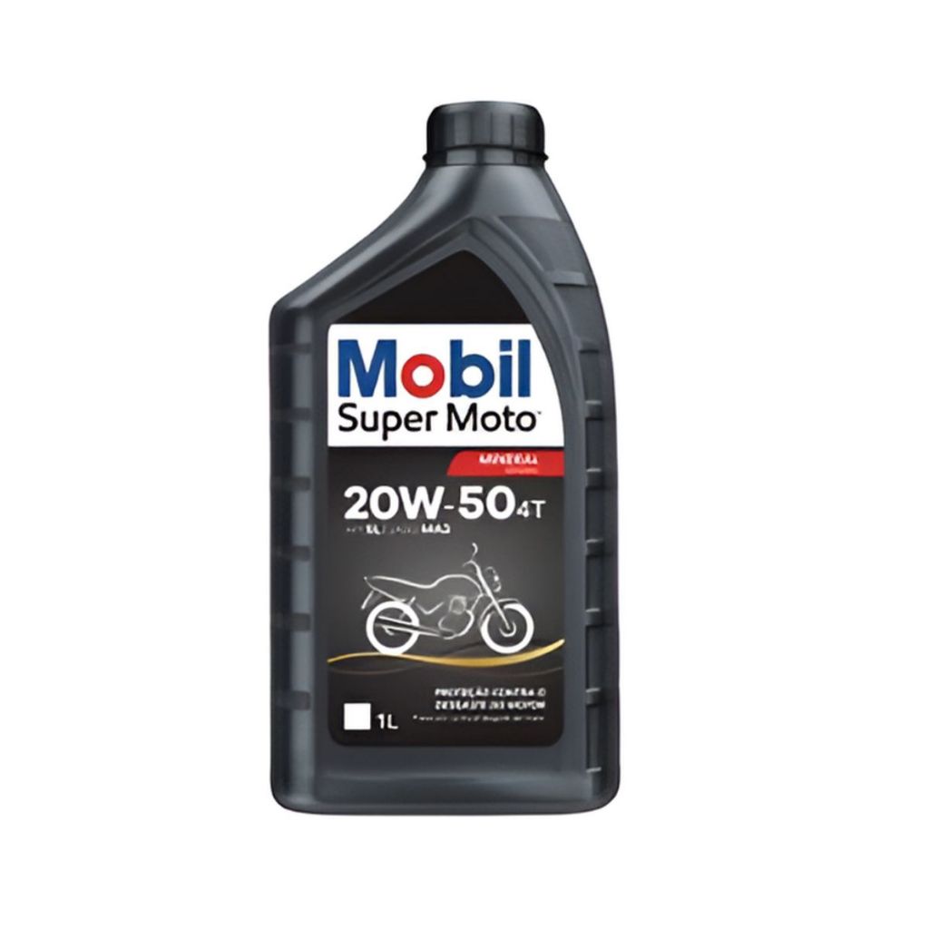 Oleo Mobil 4 tempos 20W50 Preto 1 Litro Mineral — imagem 2 de 2