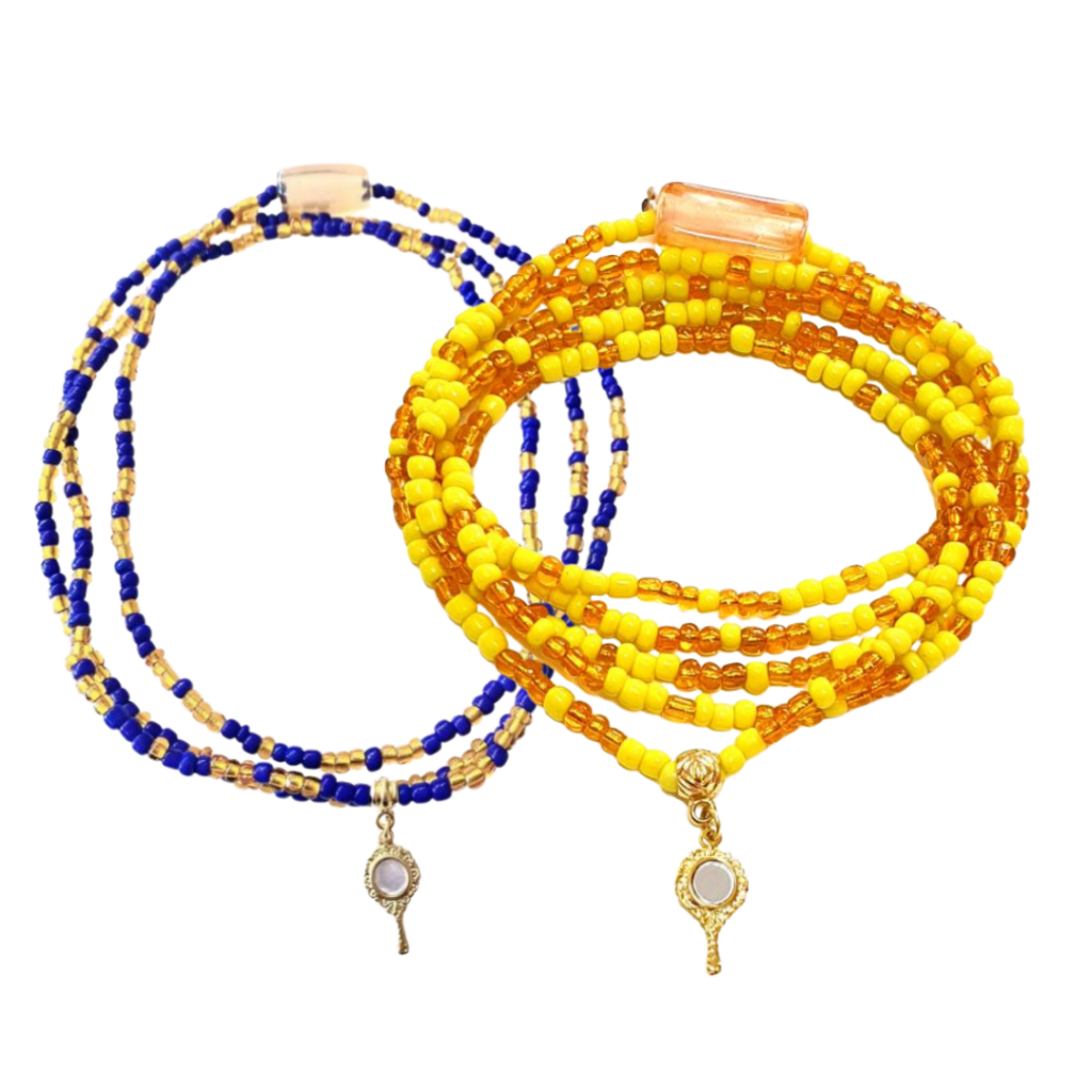 Guia de Oxum Abebe Espelho Amarelo Guia de Oxum Azul Oxum Opara Oxum Iponda Oxum Opara  Promoção