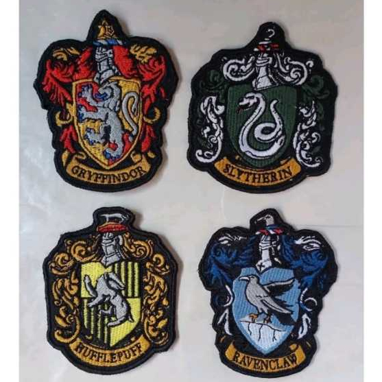 Símbolos Bordado Grifinória - Lufa lufa - Corvinal - Sonserina - Harry Potter