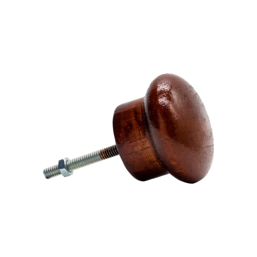 Kit 6 Puxadores Ponto De Madeira Gaveteiro Porta De Armário Smg