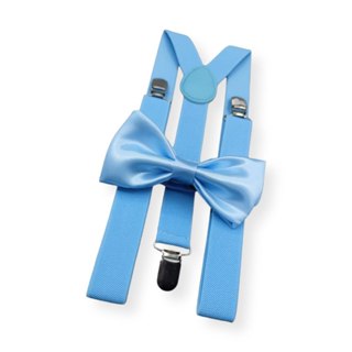 Kit Suspensorio + Gravata Borboleta Adulto Azul Bebê Para Casamentos Padrinhos em Oferta na Shopee