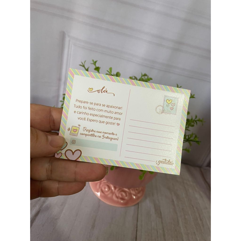 100 unidades Cartão de Agradecimento ao Cliente "Agradecimento" - Agradecimento Cartão Postal em Oferta na Shopee