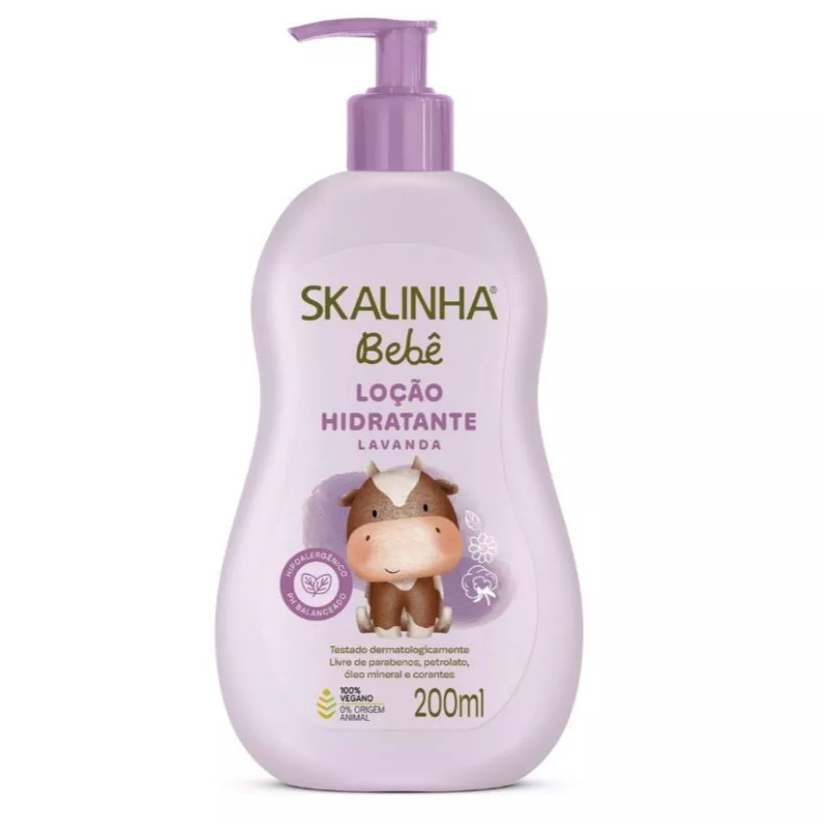 Loção Hidratante Corporal Skalinha Bebê Lavanda 200ml