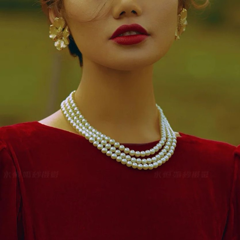 Colar de pérolas Com Brinco de Perola em Oferta na Shopee