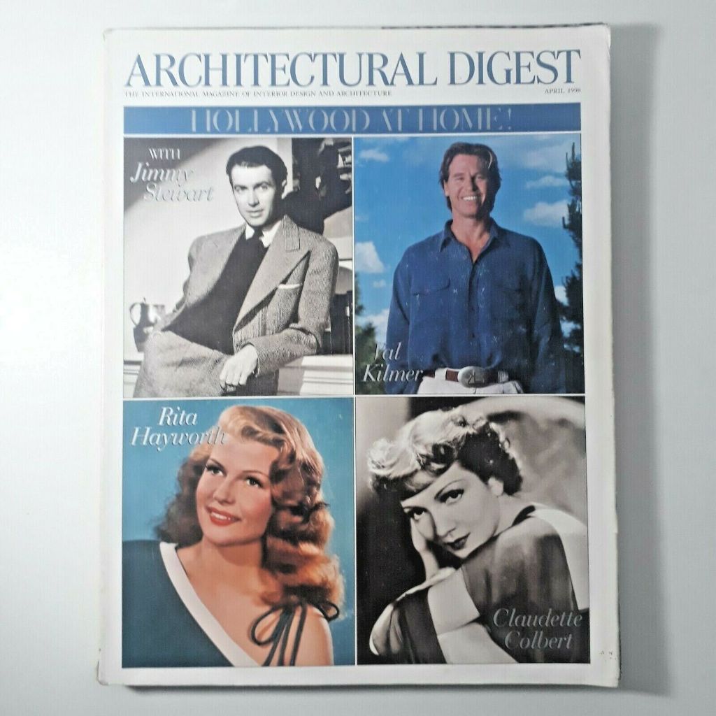 Revista importada de arquitetura ARCHITECTURAL DIGEST 1998 Hollywood at Home