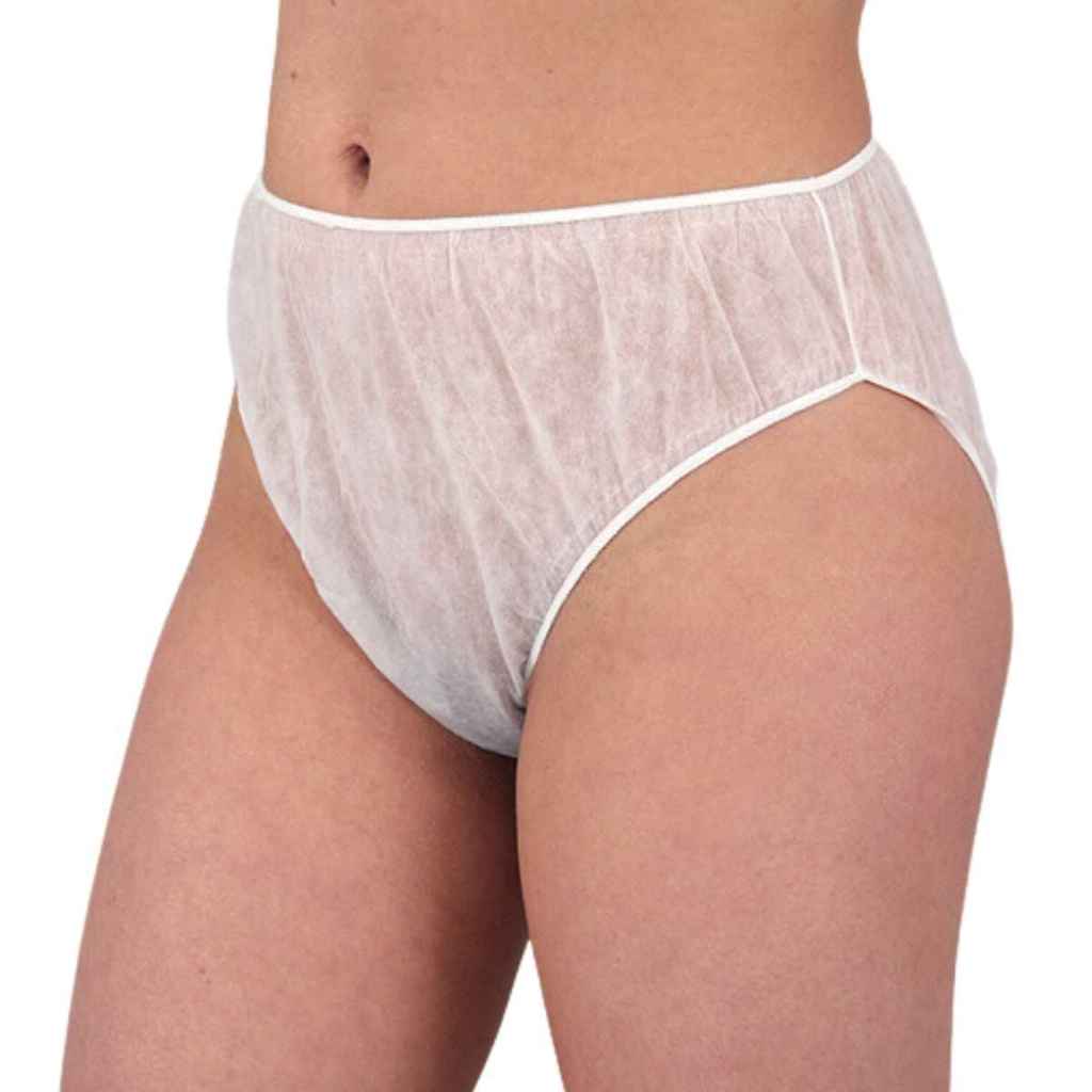 Calcinha Kit Unidades Descartável Tnt Depilação Elástico Branco Hospitalar ENVIO IMEDIATO
