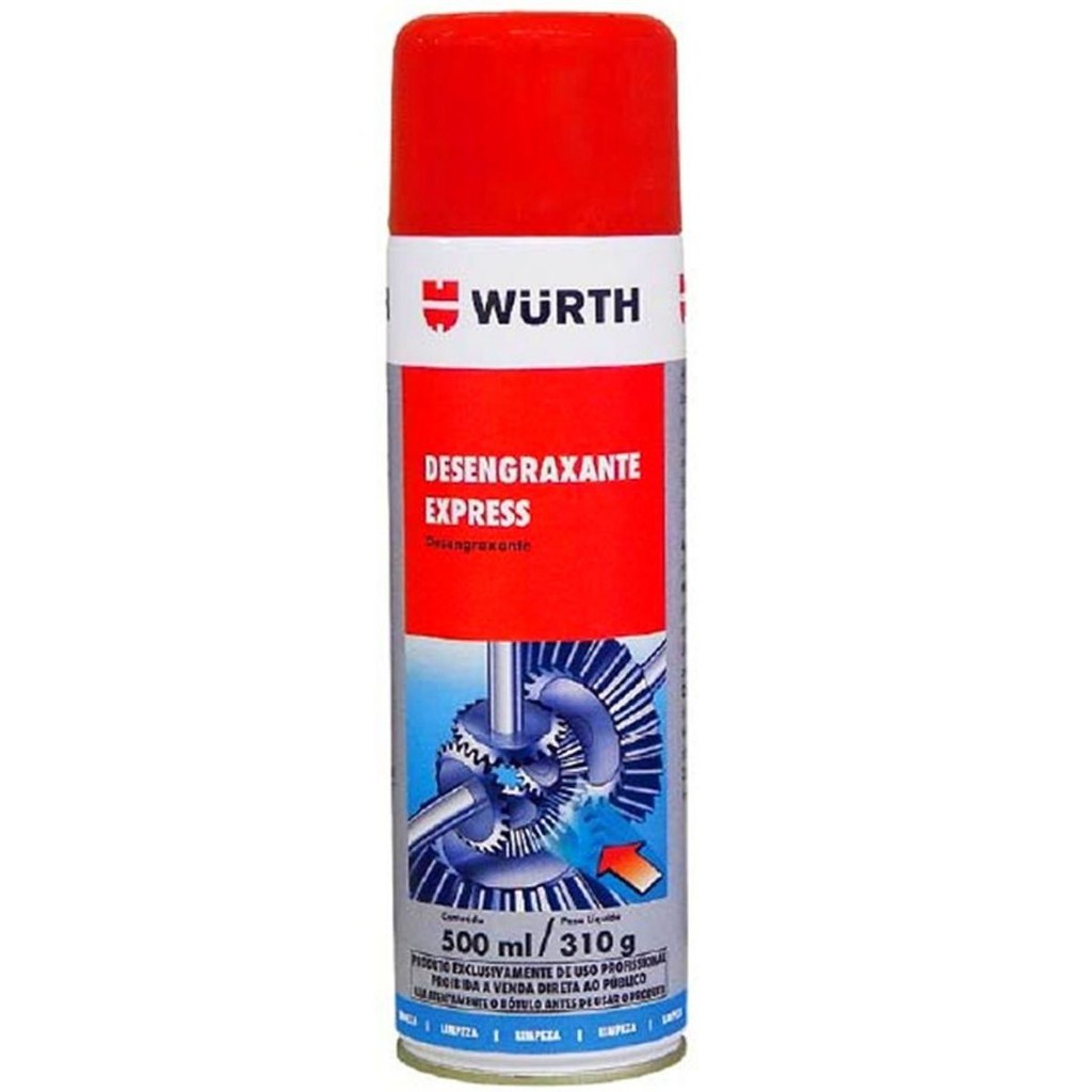 Desengraxante Express 500ml Wurth - Limpa Motor Óleo Rodas em Oferta na Shopee