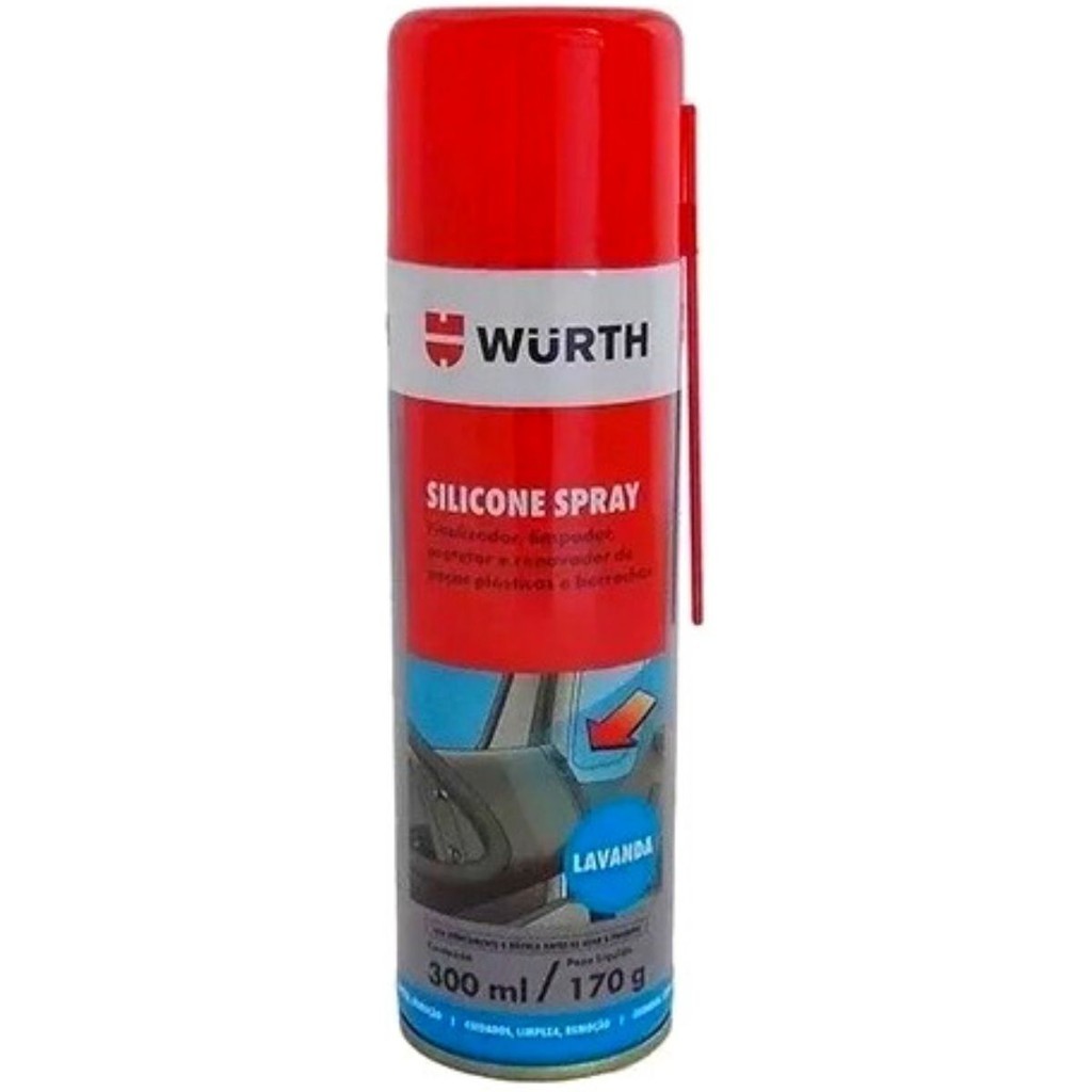Revitalizador Renovador de Plastico Silicone Spray Wurth 300ml
