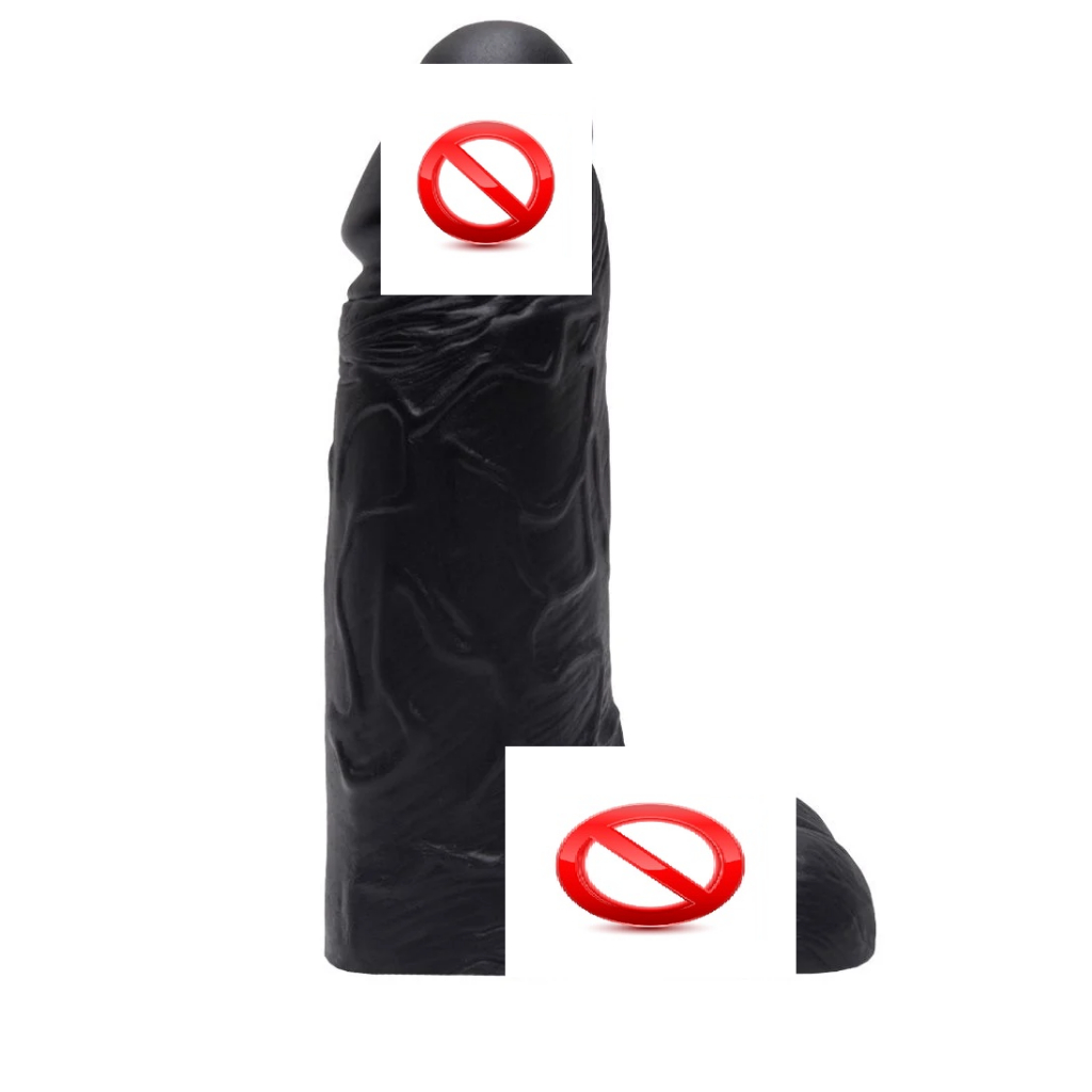 Prótese Pênis Grande Grosso Com Escroto Pele 23 X 7,5cm SEXY FANTASY