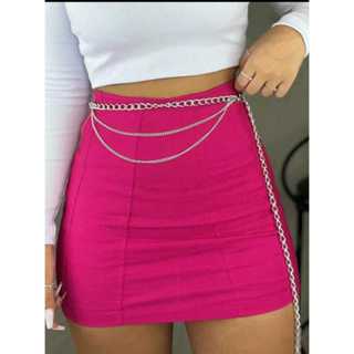 SHORT SAIA BENGALINE COM ZIPER NA LATERAL em Oferta na Shopee