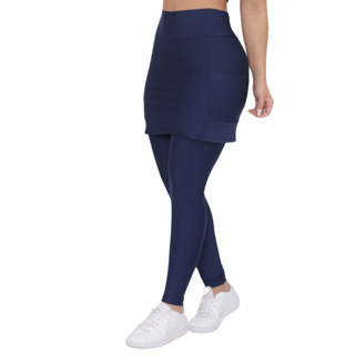 Calça Saia Fitness Moda Evangelica C/ Bolso Cristã Modesta em Oferta na Shopee