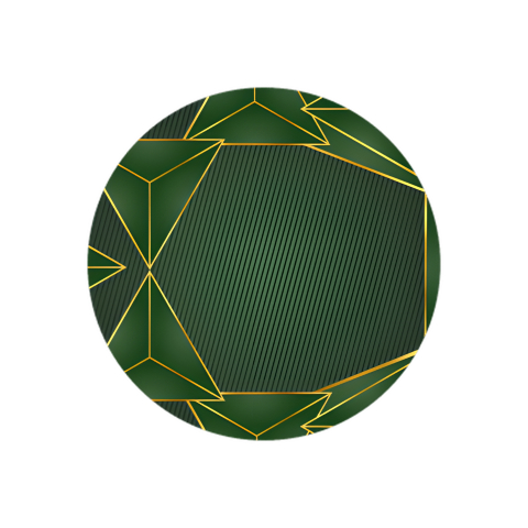 Painel Festa Infantil Redondo Geométrico Tons de Verde + Arco, Suporte incluso. Fazemos personalizado com qualquer tema. Confeccionado em Lona fosca, impressão de alta resolução. cenário Circular p/ Decoração
