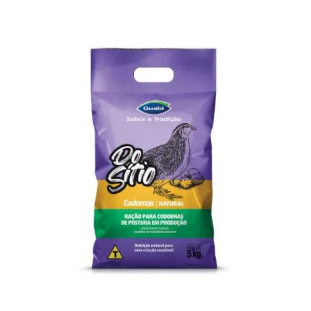 Ração Guabi Pro Natura Do Sitio Codornas Natural 5kg