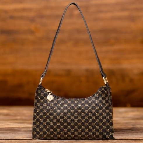 Bolsa Feminina Estampada de Lado Tiracolo Transversal de Ombro Pequena Estilosa Bolsa baguete em Oferta na Shopee