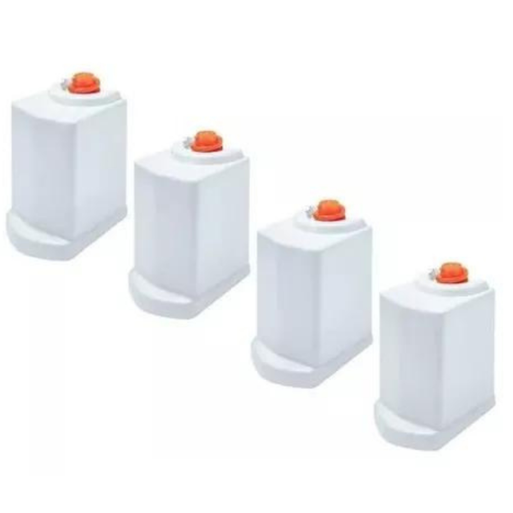 Kit 4 Pés Branco Fogão Consul W10402555 Erva Doce Facilite