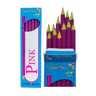 Lapis Preto Numero 2 HB Pink Caixinha Com 12 Unidades em Oferta na Shopee