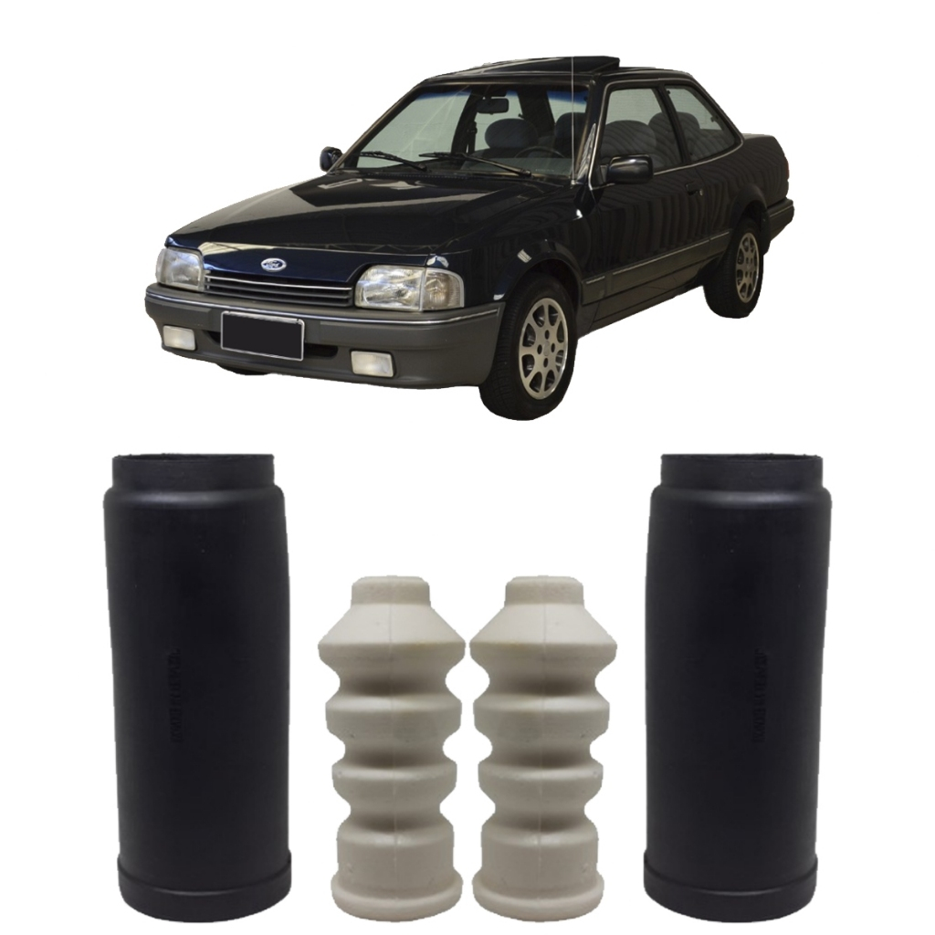 Kit Batente Amortecedor Traseiro Verona  Escort Hobby Apollo 1989 1990 1991 1992