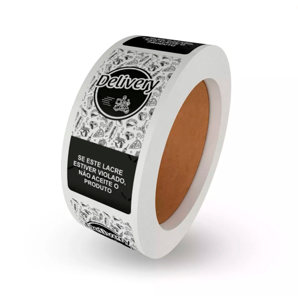 Rolo Lacre de Segurança Etiqueta Adesiva Para Delivery Entrega 500 Unidades em Oferta na Shopee