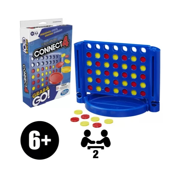JOGO CONNECT 4 GRAB AND GO DIVERTIDO HASBRO F8253